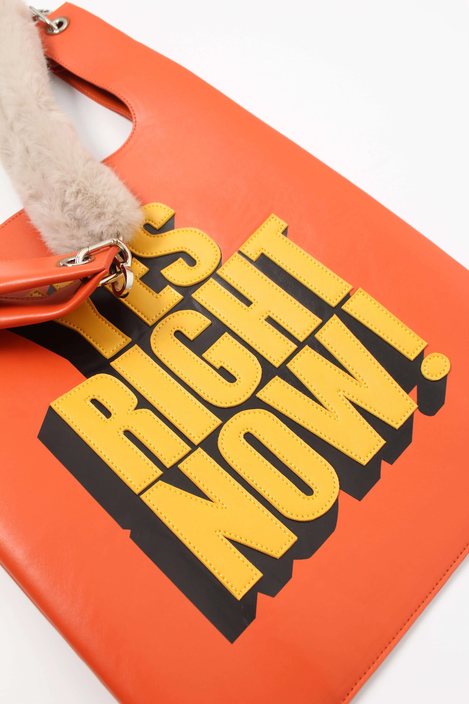 YES RIGHT NOW faux leather toby bag