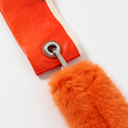 IT'S OK toby bag with detachable faux fur strap