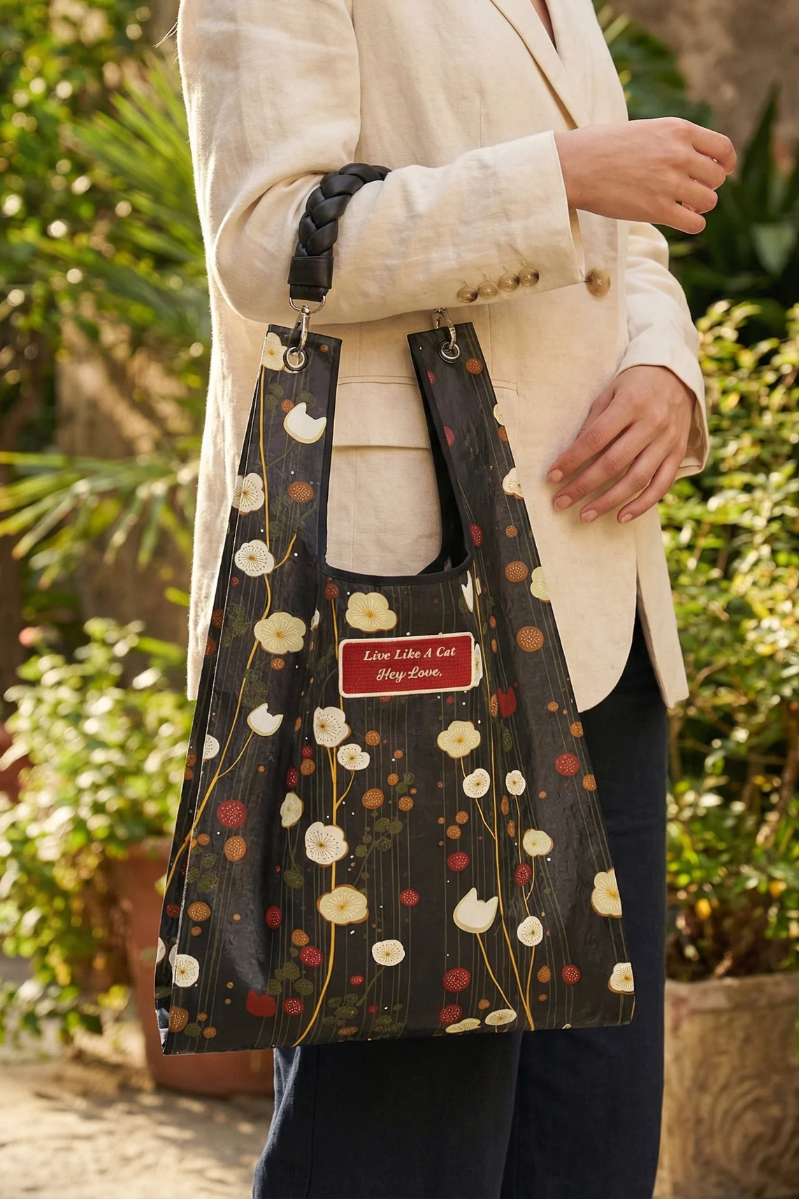 Hey Love toby bag with detachable leather