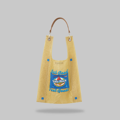 Eat Good Feel Good Organza toby bag