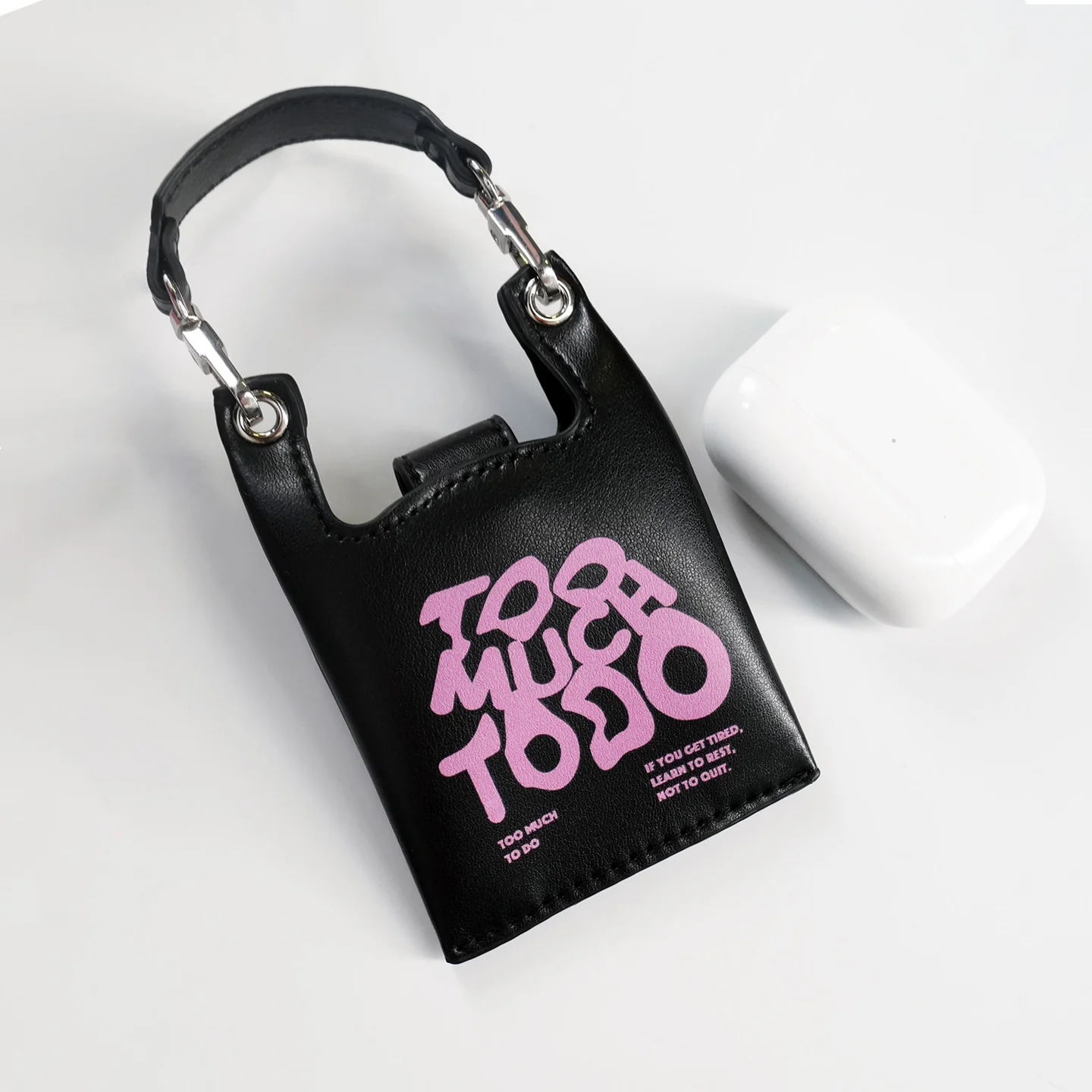 Mini toby bag Airpods Purse case-TOO MUCH TO DO