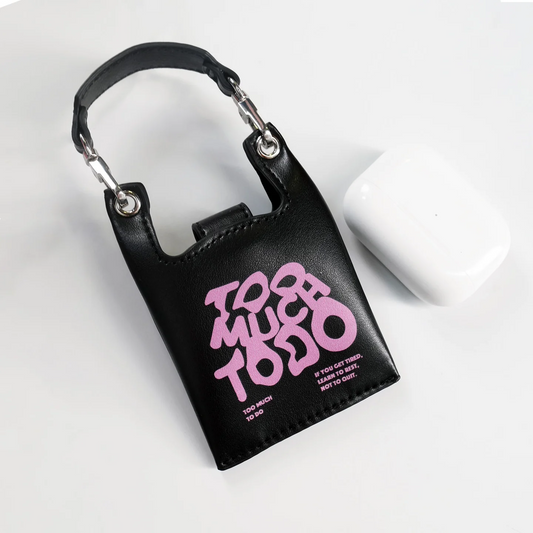 Mini toby bag Airpods Purse case-TOO MUCH TO DO