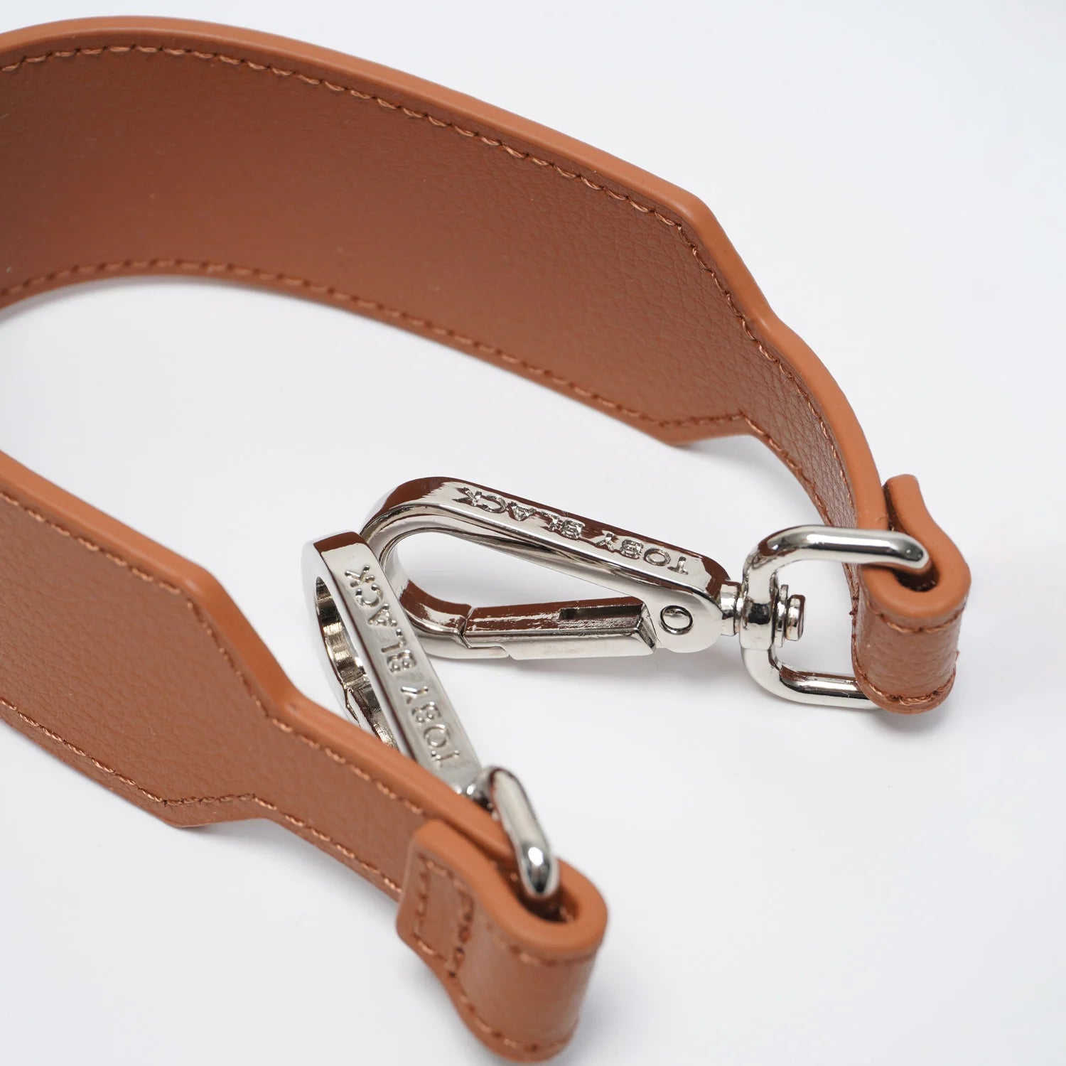 Brown Leather Bag Strap/Wrist Strap with Pho