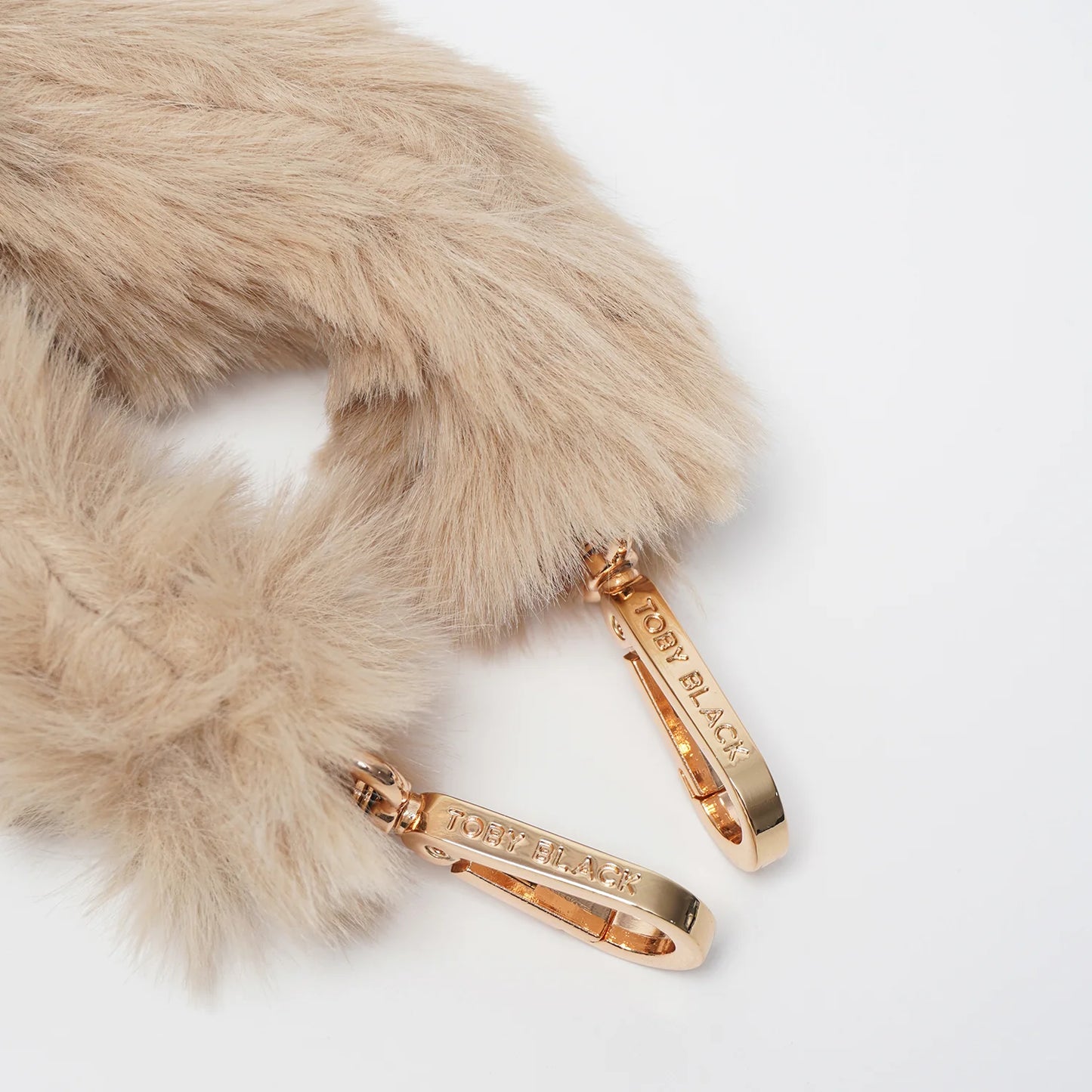 Furry Bag Strap/Wrist Strap with Phone Strap