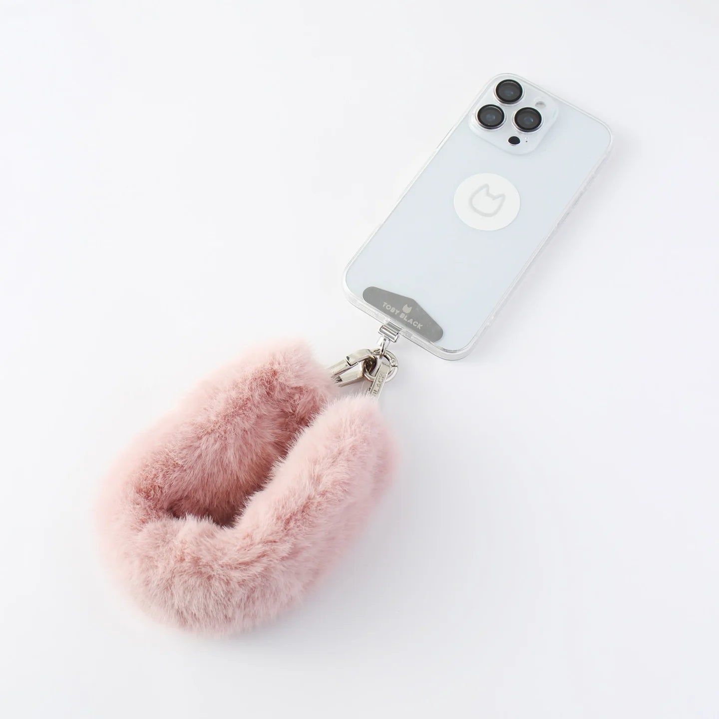 PINK Furry Bag Strap