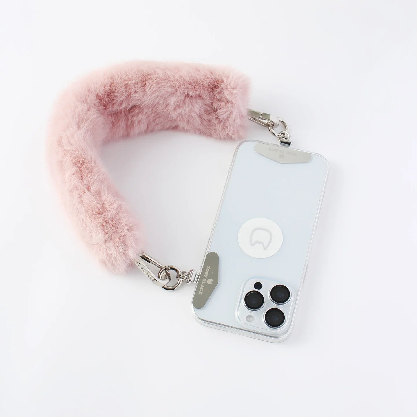 PINK Furry Bag Strap
