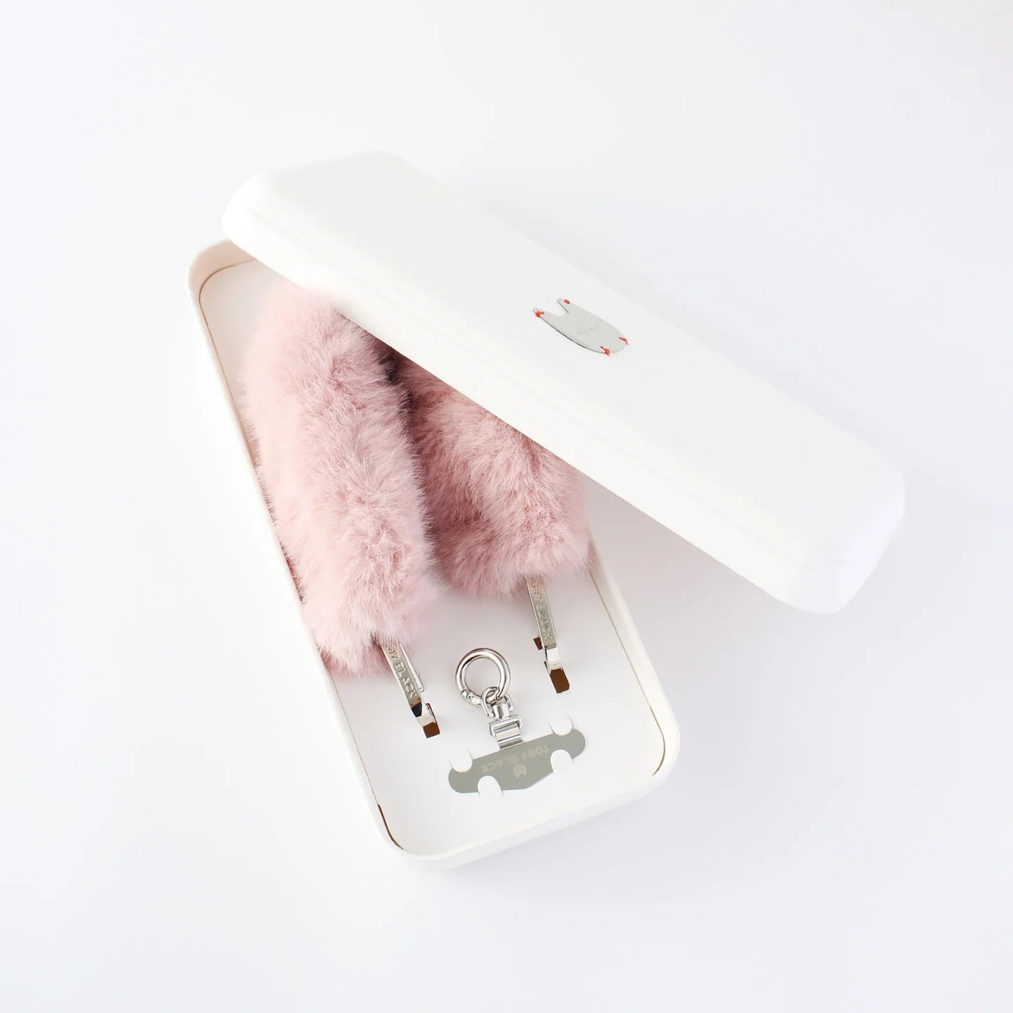 PINK Furry Bag Strap