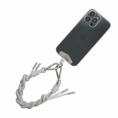 Silver Knot Bag Strap/Wrist Strap with Phone