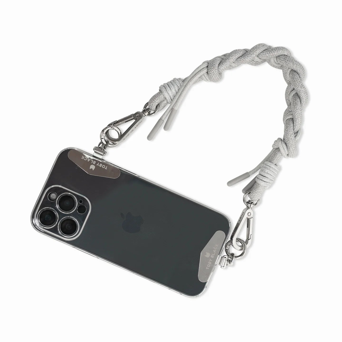 Silver Knot Bag Strap/Wrist Strap with Phone