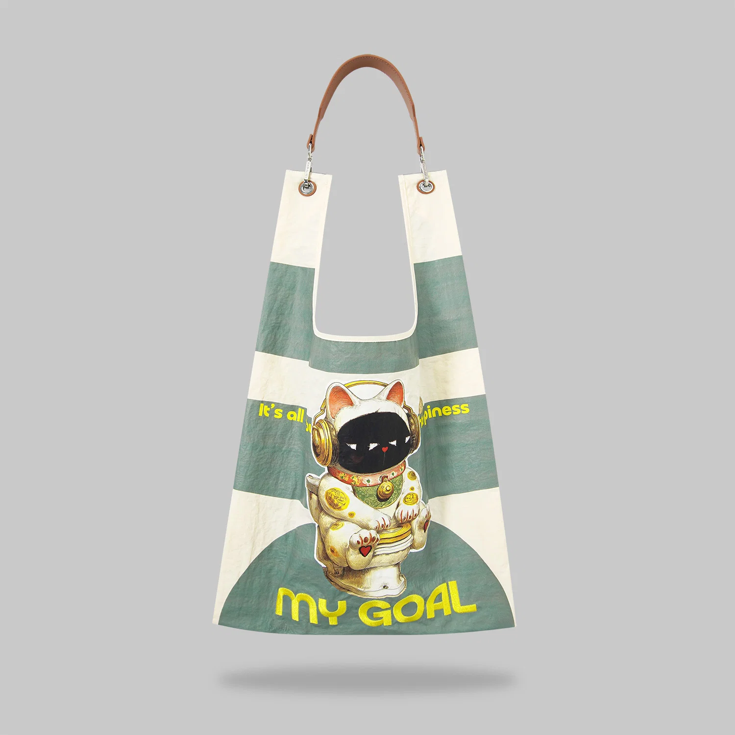 MY GOAL toby bag with detachable leather strap