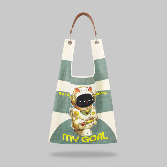MY GOAL toby bag with detachable leather strap
