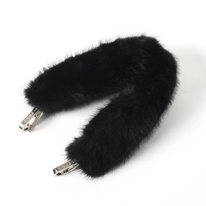 Soft Middle toby bag with Detachable Faux Fur