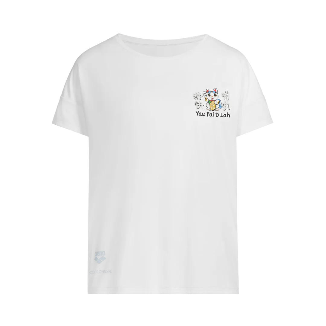 GOD Lucky Cat Swim Faster Tee