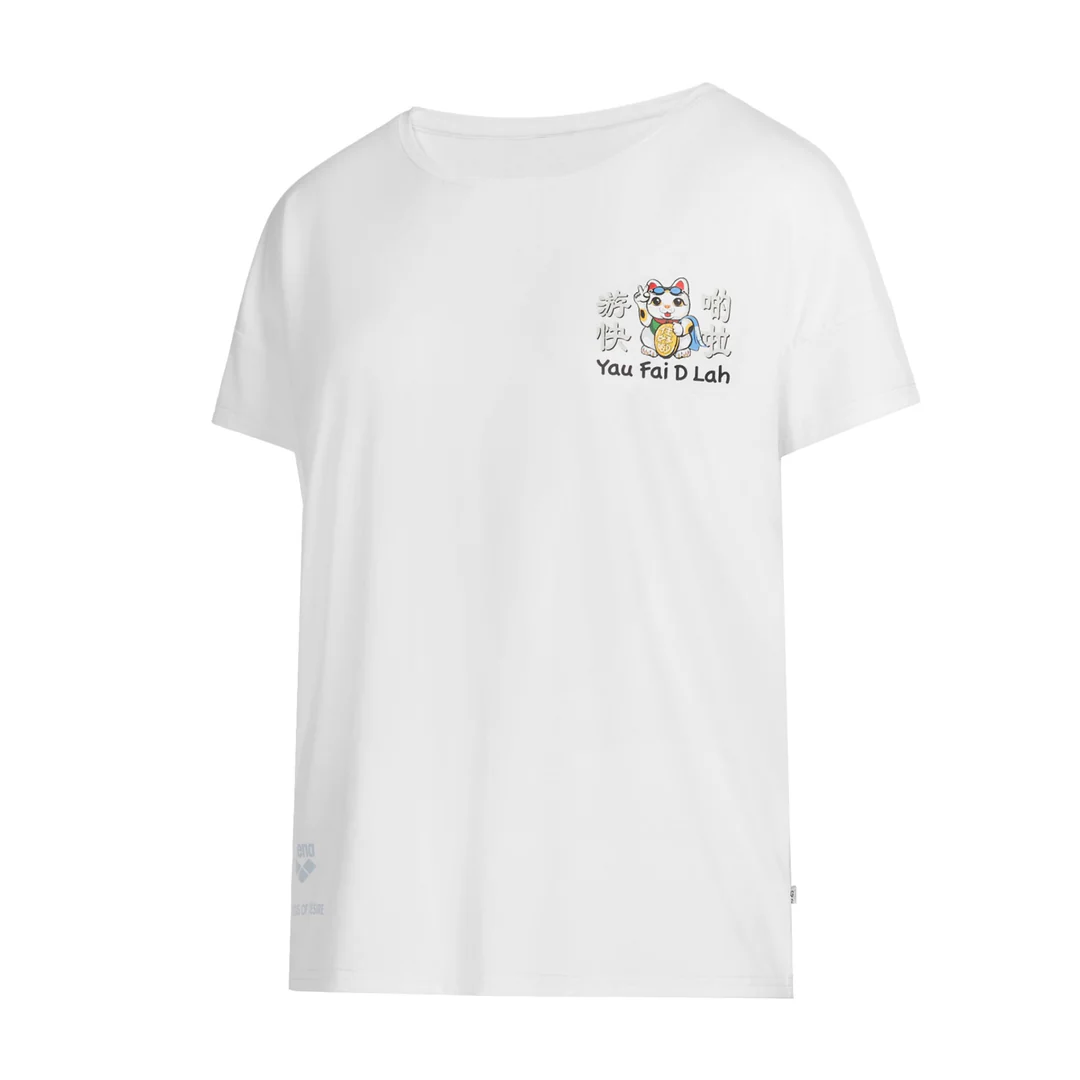 GOD Lucky Cat Swim Faster Tee