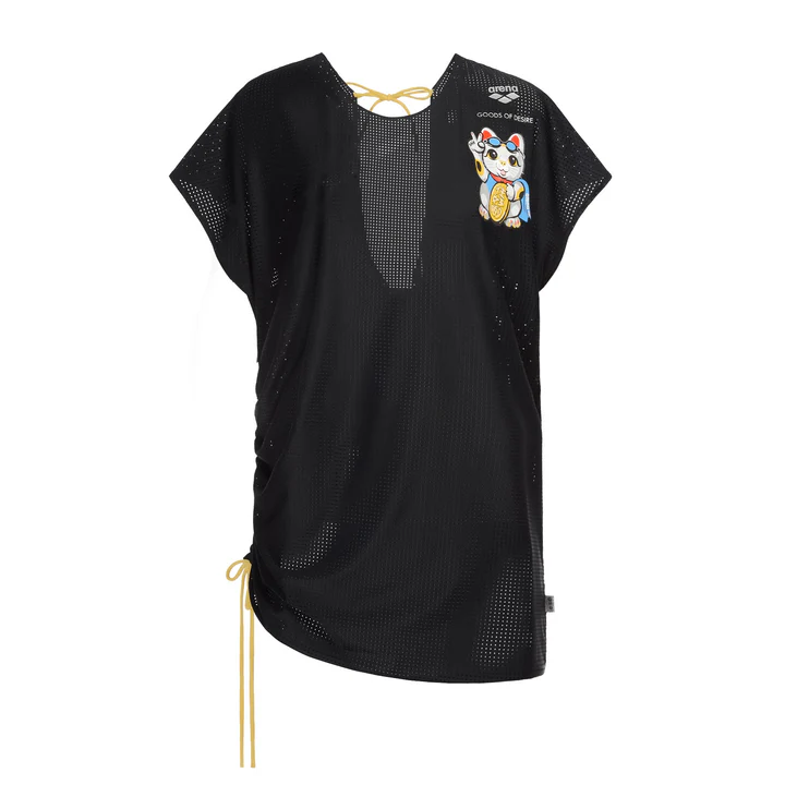 2601 L GOD LUCKY CAT COVER UP DRESS