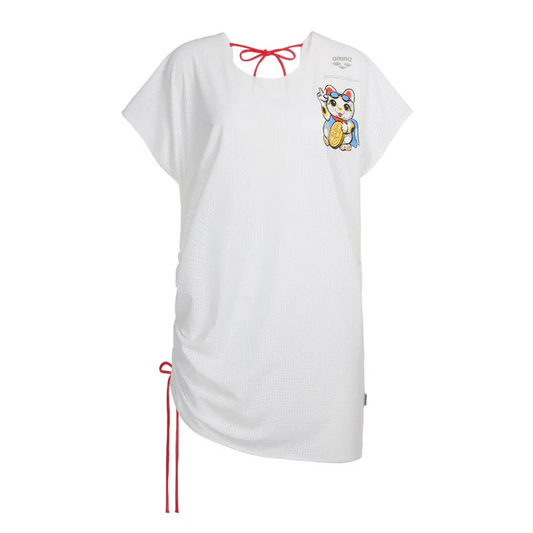 2601 L GOD LUCKY CAT COVER UP DRESS