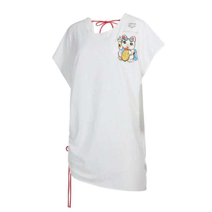 2601 L GOD LUCKY CAT COVER UP DRESS
