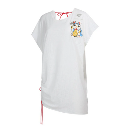 2601 L GOD LUCKY CAT COVER UP DRESS