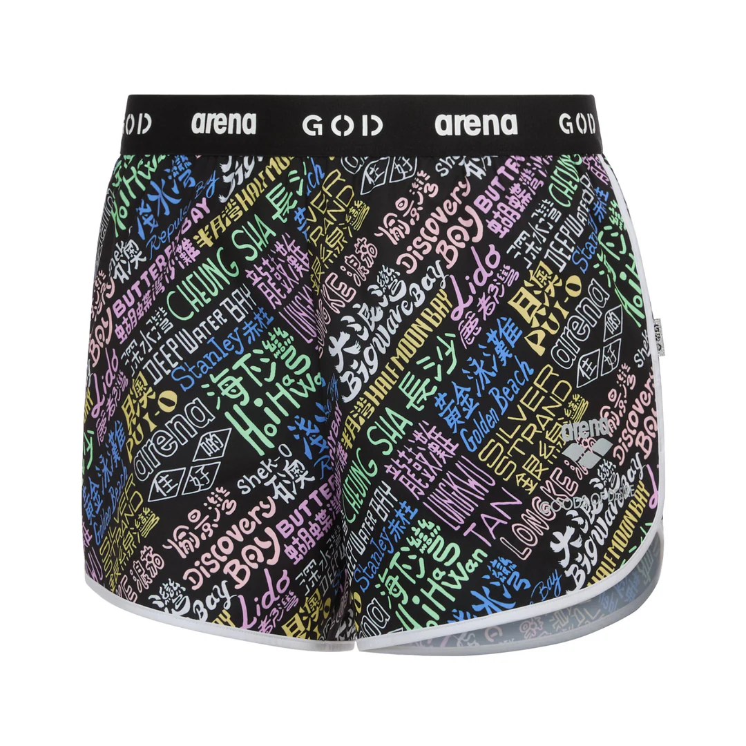GOD Beach District Names Watershorts