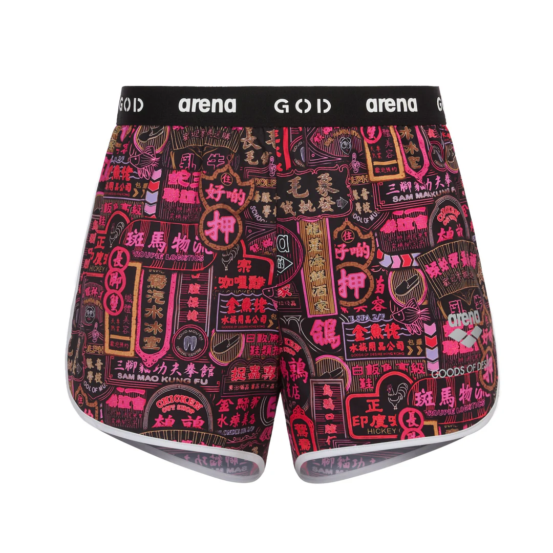 GOD Nathan Road Pink Glow Watershorts