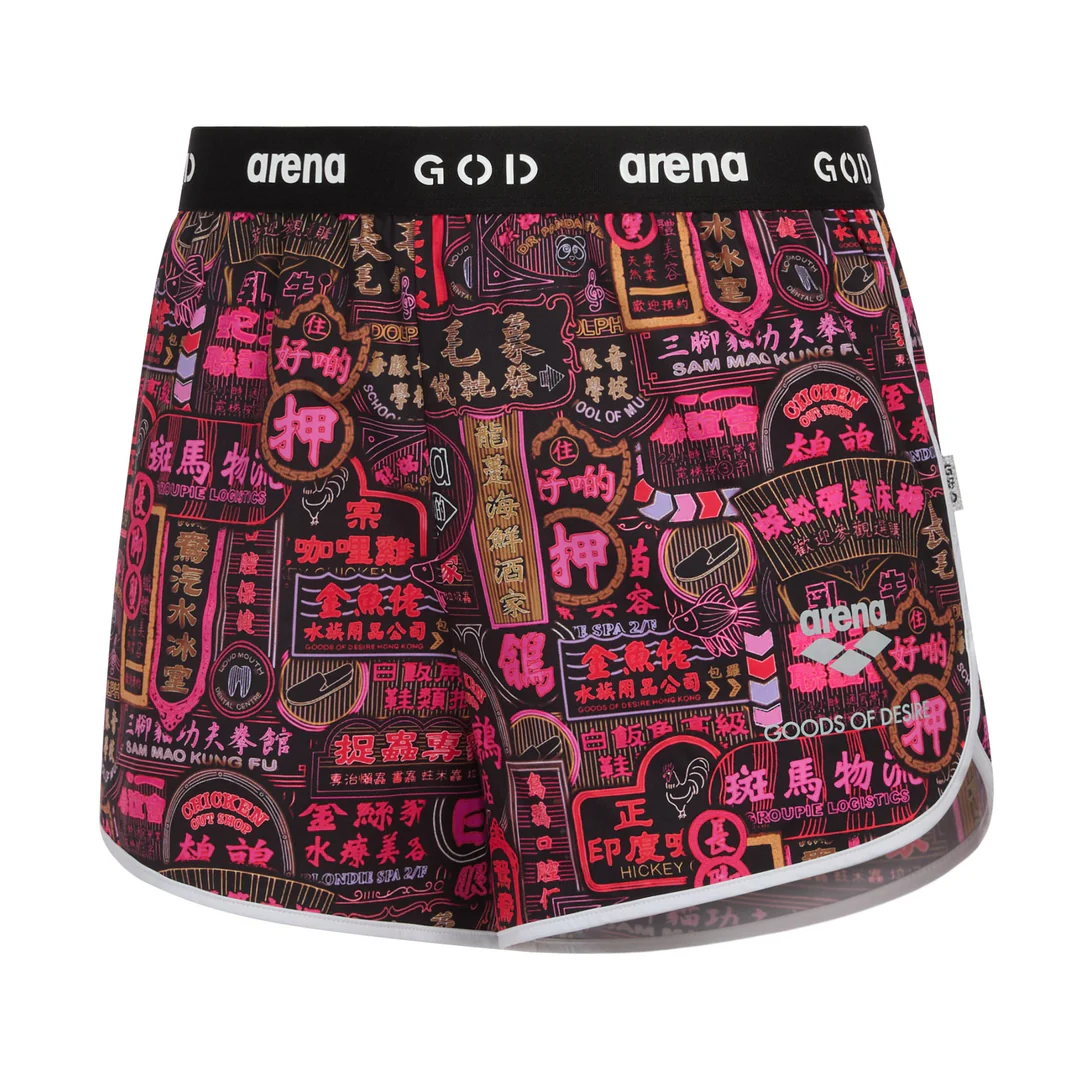 GOD Nathan Road Pink Glow Watershorts