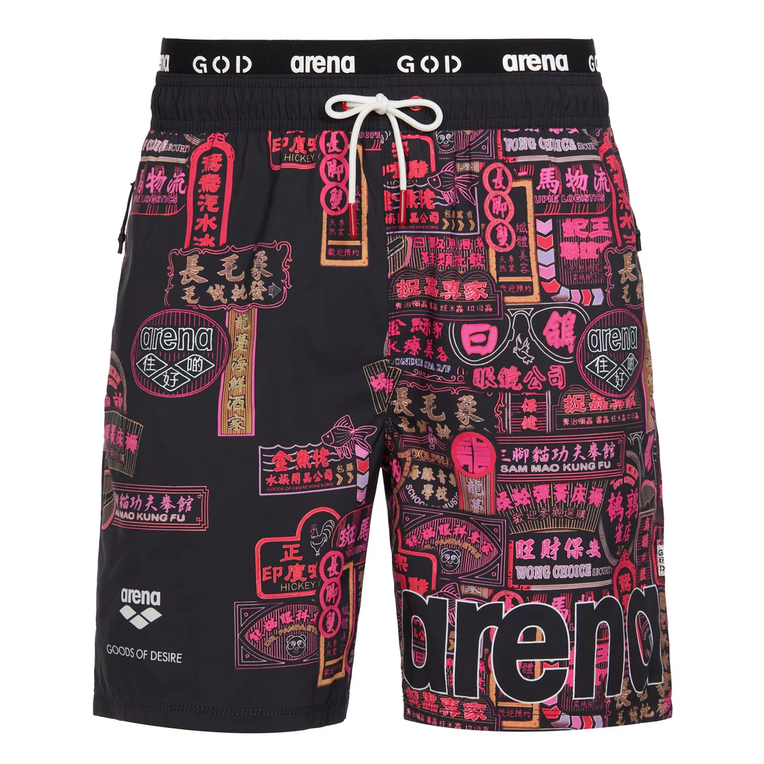 GOD Nathan Road Pink Glow Watershorts