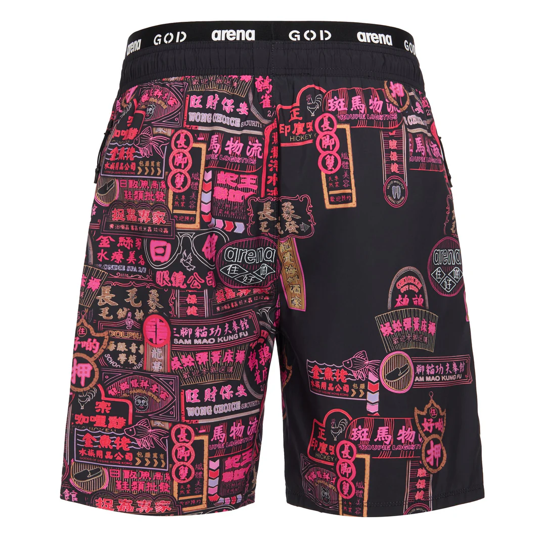 GOD Nathan Road Pink Glow Watershorts