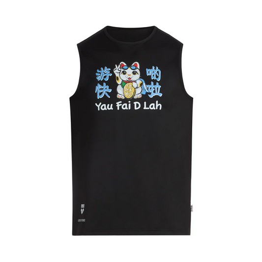 GOD Lucky Cat Swim Faster Tank Top
