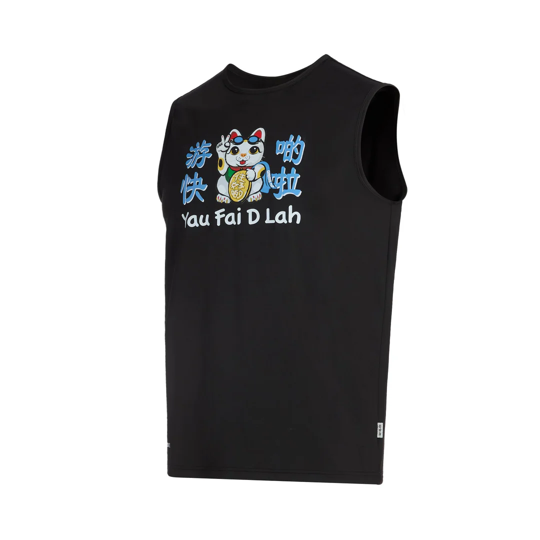 GOD Lucky Cat Swim Faster Tank Top