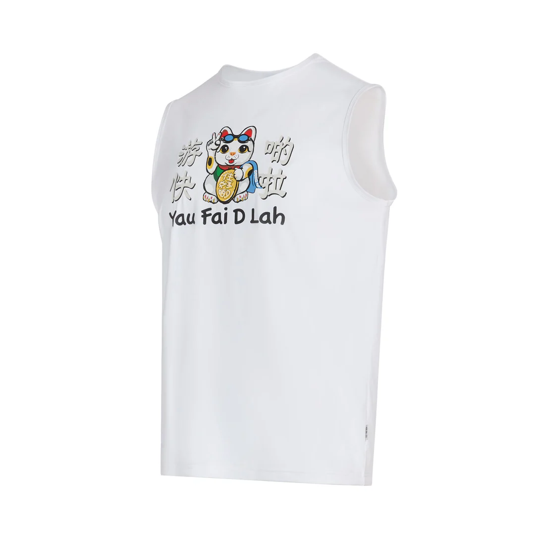 GOD Lucky Cat Swim Faster Tank Top