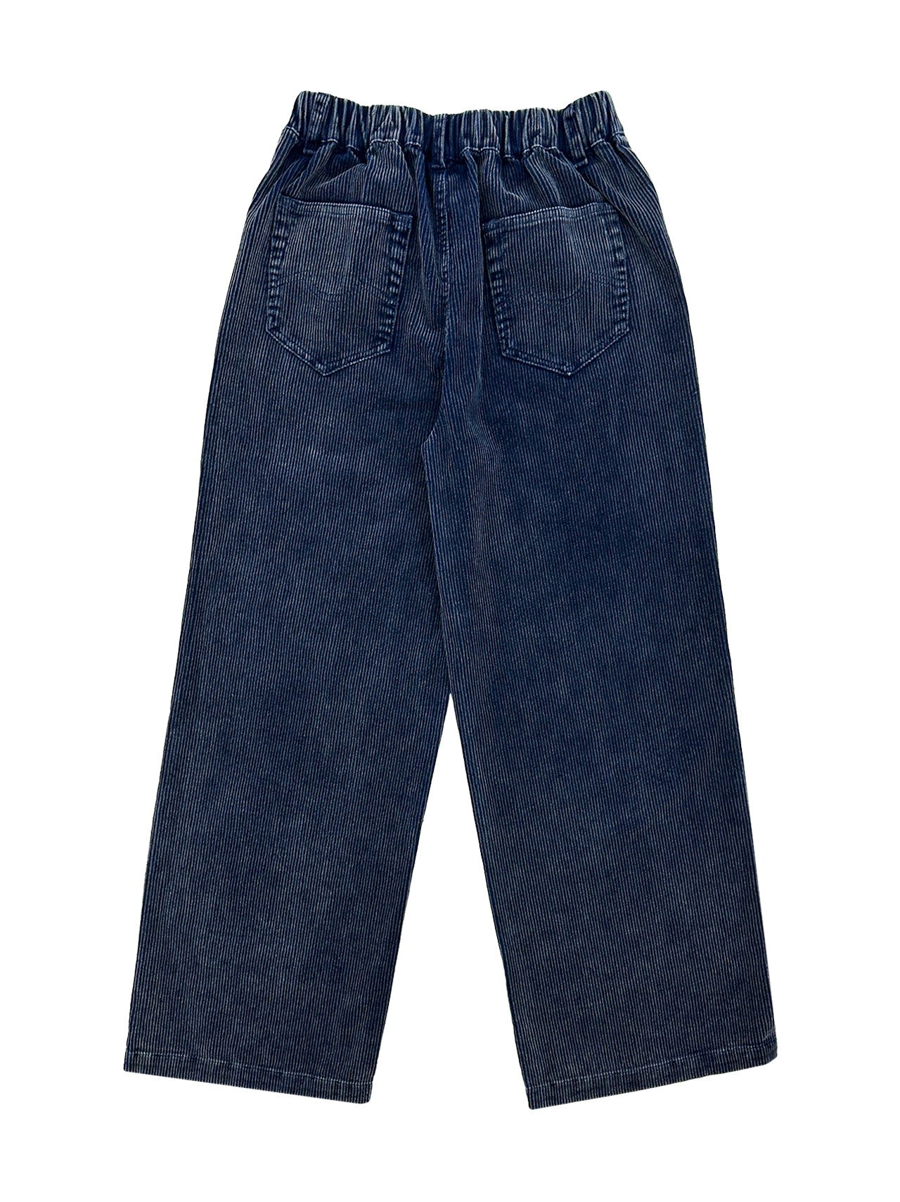 LADIES CORDUROY INDIGO WASH PANTS