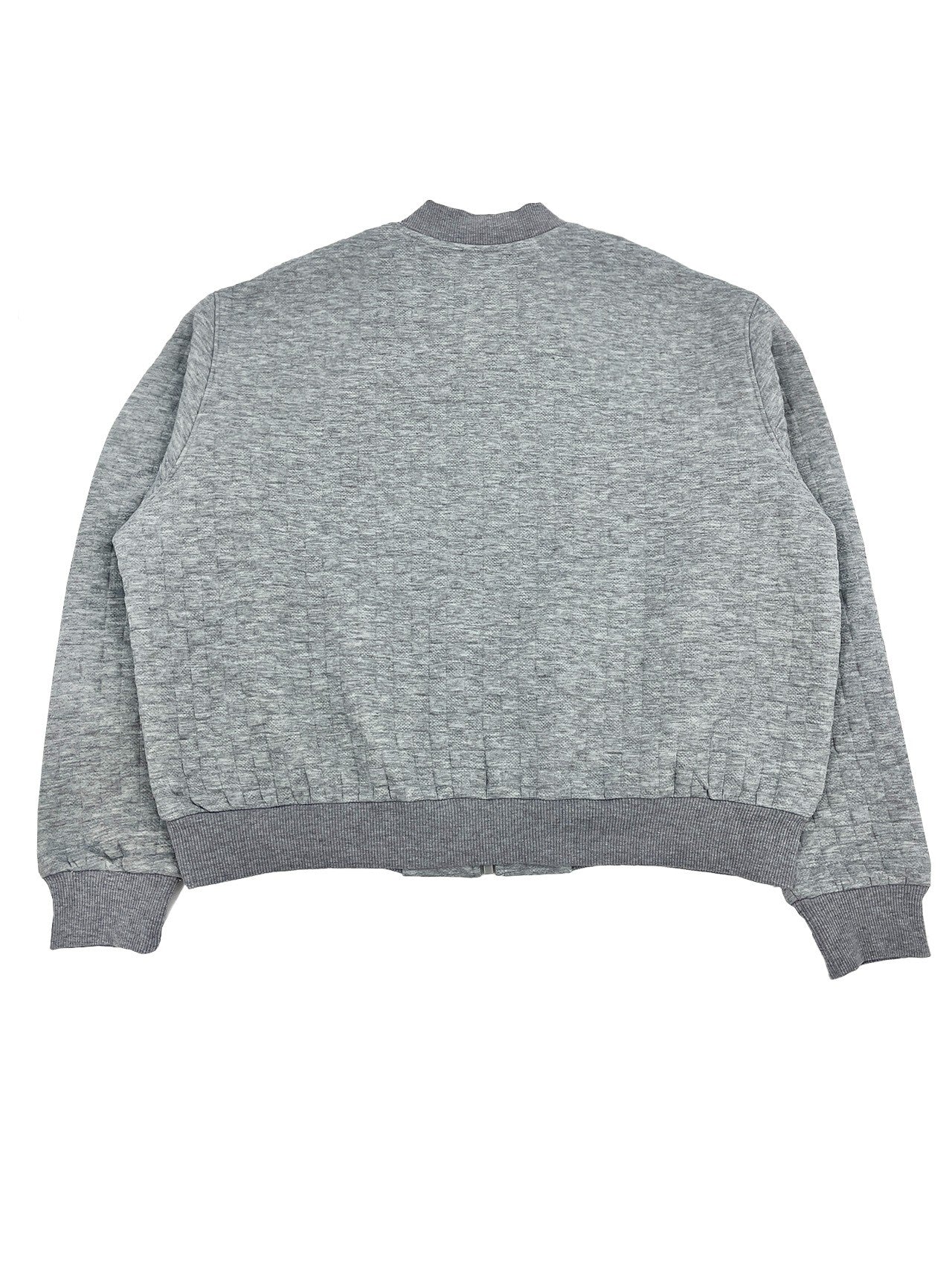 LADIES WAFFLE KNIT SWEAT JACKET