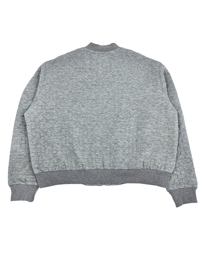 LADIES WAFFLE KNIT SWEAT JACKET