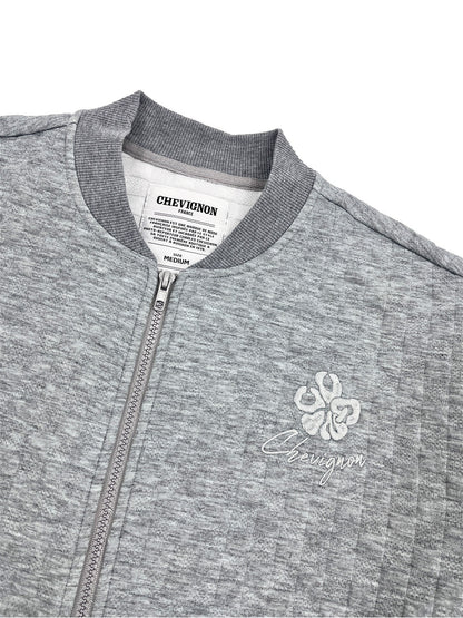 LADIES WAFFLE KNIT SWEAT JACKET