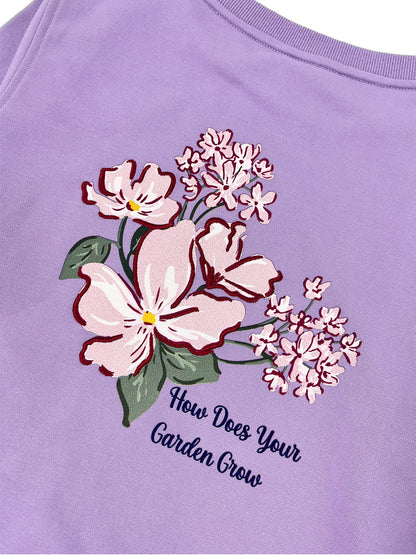 LADIES FLORAL PRINT SWEATSHIRT