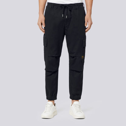 MENS TAPER WOVEN TWILL CARGO JOGGERS