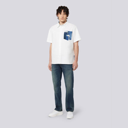 MENS SLIM FIT V57 BOROS PANEL OXFORD SS