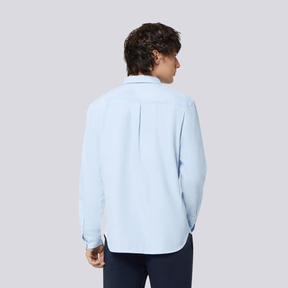 MENS SLIM FIT PANEL BLOCKING OXFORD SHIR 