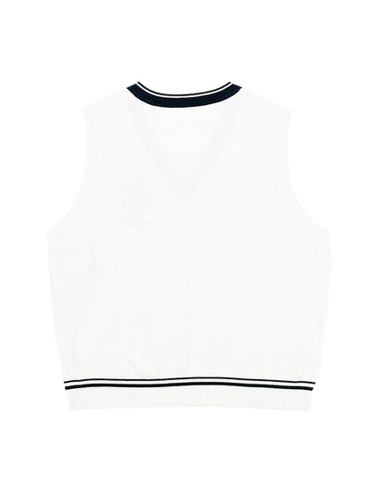 MENS NAUTICAL KNITTING JACQUARD VEST