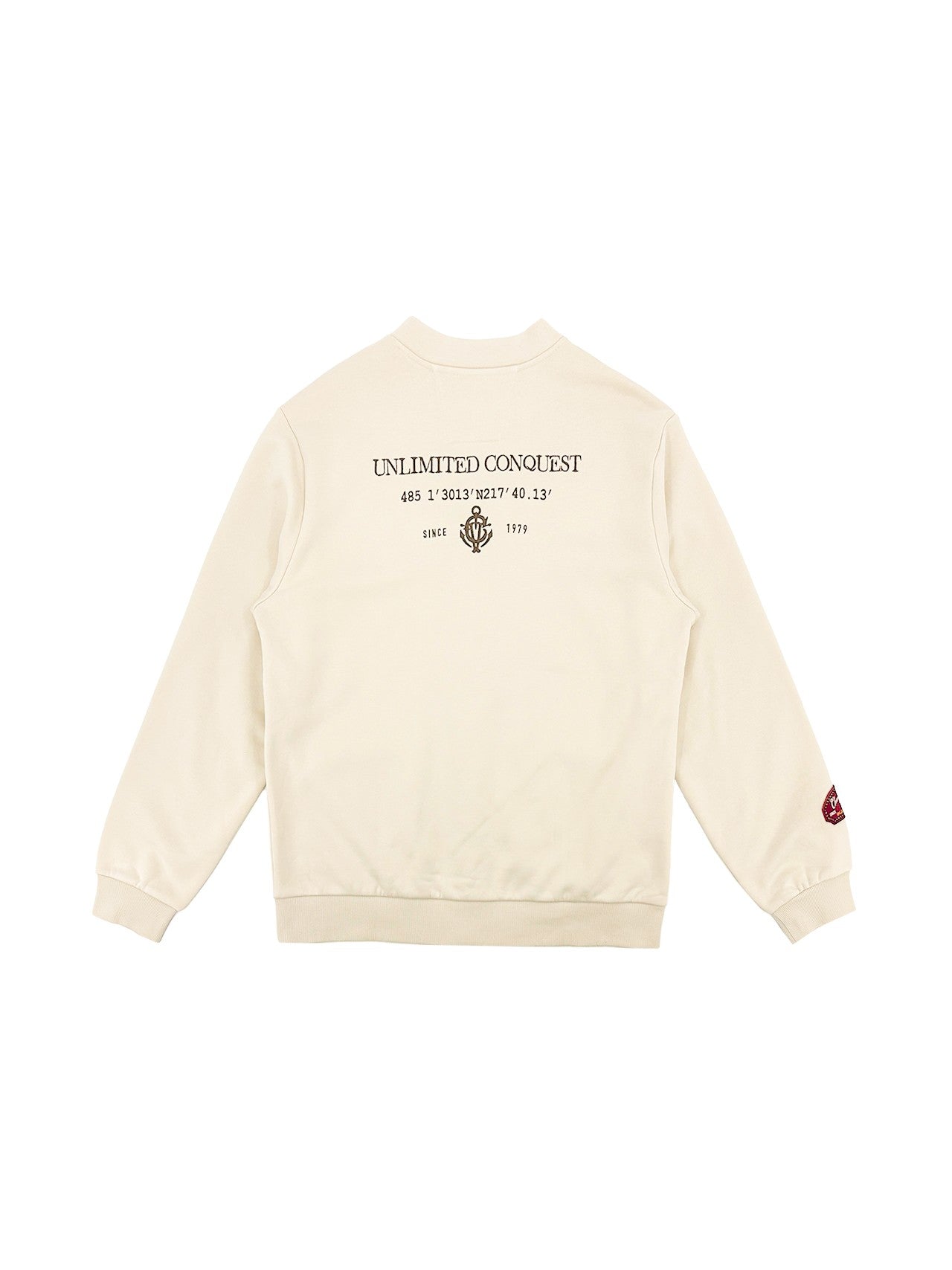 MENS BADGES BRUSHED SWEATSHIRT CARDIGAN