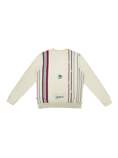 MENS NAUTICAL STRIPED PRINT SWEATSHIRT
