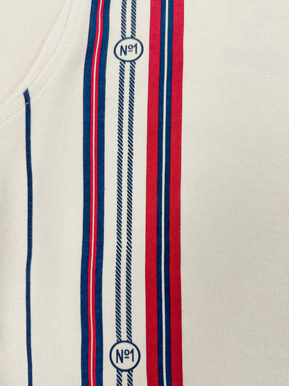 MENS NAUTICAL STRIPED PRINT SWEATSHIRT