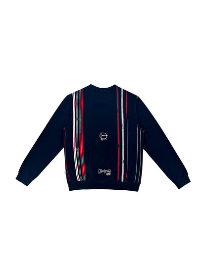 MENS NAUTICAL STRIPED PRINT SWEATSHIRT
