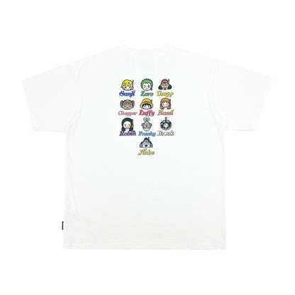 ONE PIECE EGGHEAD CHARACTER HEADS PRINT SS TEE