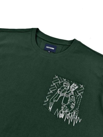 ONE PIECE ZORO TOP STITCH POCKET SS TEE