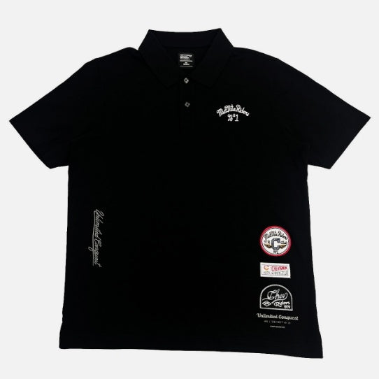 BIKER CLUB BADGE SORONOA COOL PIQUE SS POLO SHIRT