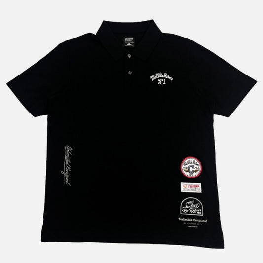BIKER CLUB BADGE SORONOA COOL PIQUE SS POLO SHIRT