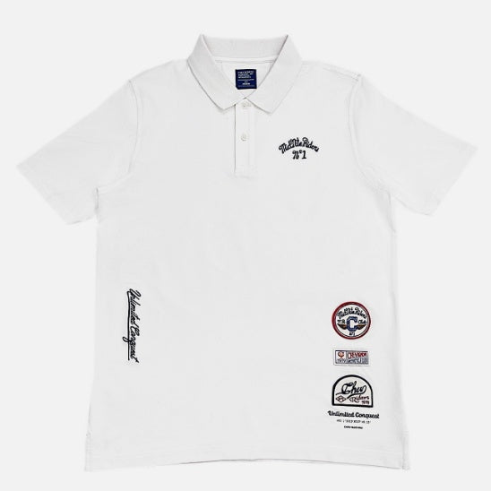 BIKER CLUB BADGE SORONOA COOL PIQUE SS POLO SHIRT