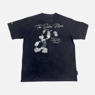 POPEYE ACID WASH THE SAILOR MAN SS TEE