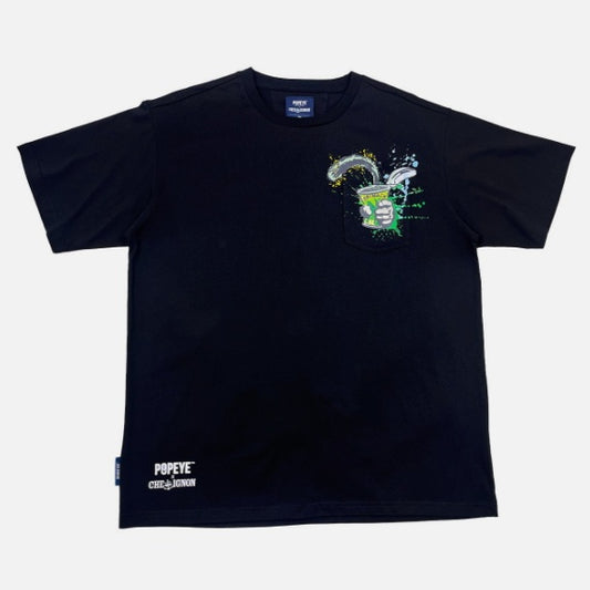 POPEYE SPINACH CAN POCKET SS TEE